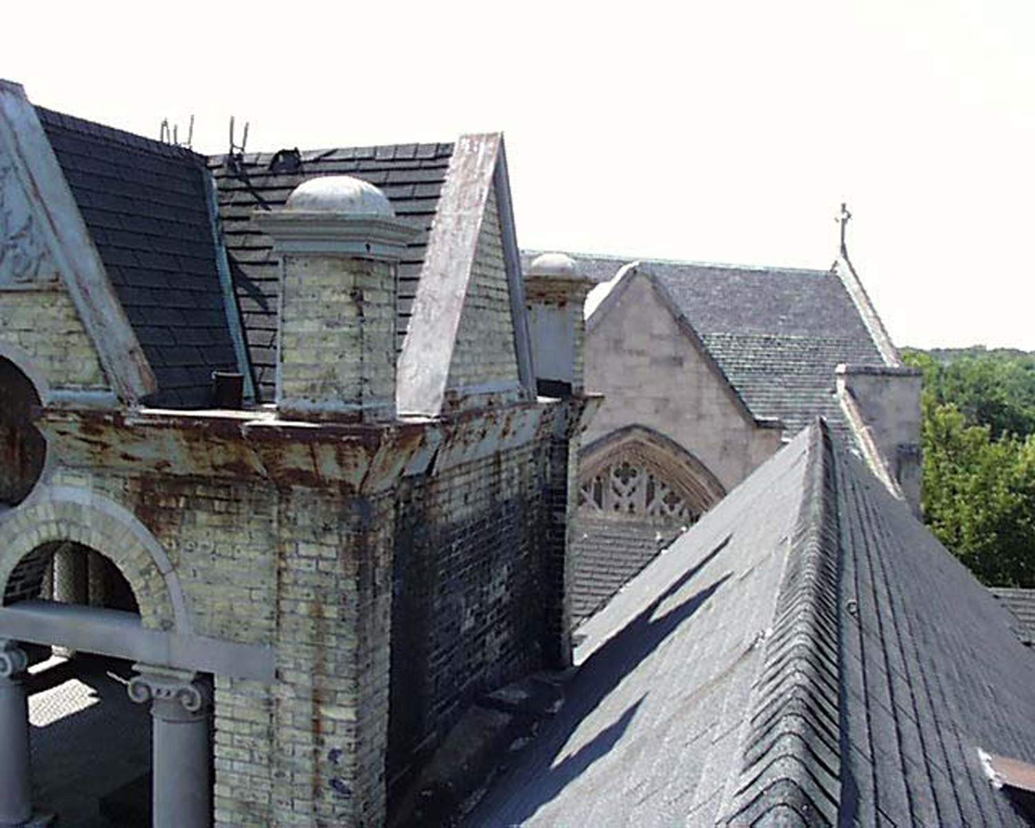 Holy Communion Church stone restoration - North Tower